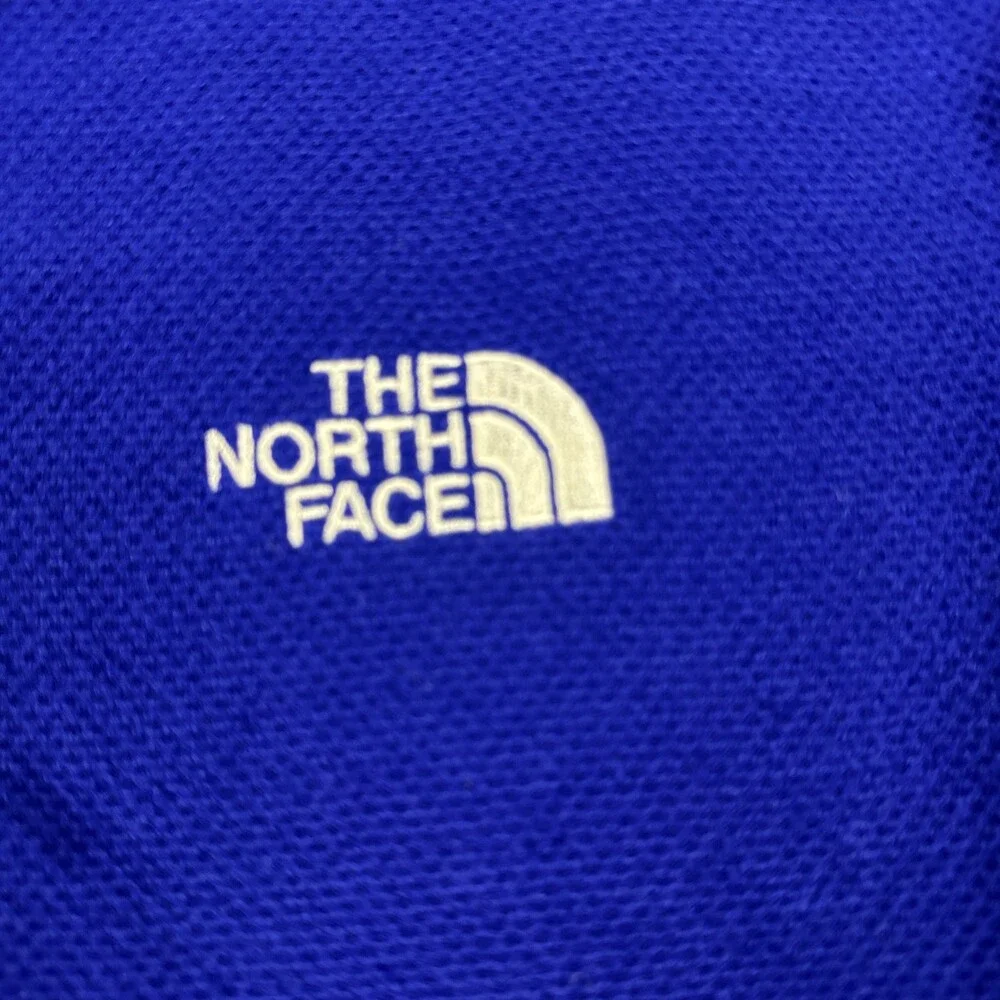 The North Face Jacket Men Large Blue Solid 1/4 Zip Fleece Outdoor Hiking L